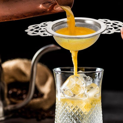 Tea Strainer - 2-piece set - Stainless steel tea infuser - Tea steeper with handle and drip cup - 6.5 cm - V1188-ZXY-131-936