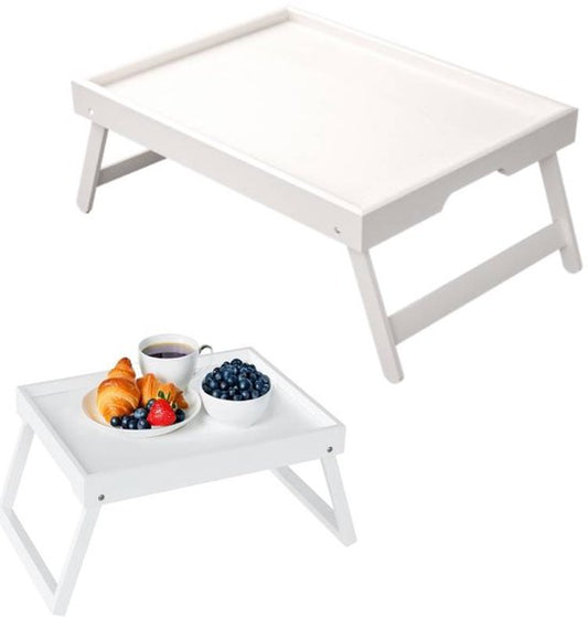 Folding table - Multifunctional folding table for home - Folding bamboo bedside table - Can be used as a V1188-ZXY-131-948