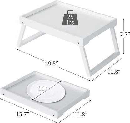 Folding table - Multifunctional folding table for home - Folding bamboo bedside table - Can be used as a V1188-ZXY-131-948