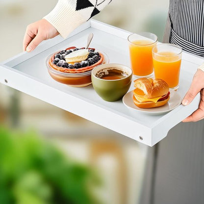 Folding table - Multifunctional folding table for home - Folding bamboo bedside table - Can be used as a V1188-ZXY-131-948