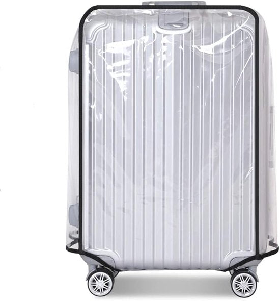 Luggage Cover - Transparent PVC Material - Waterproof and Scratch Resistant - Semi-transparent Luggage Cover V1188-ZXY-131-949