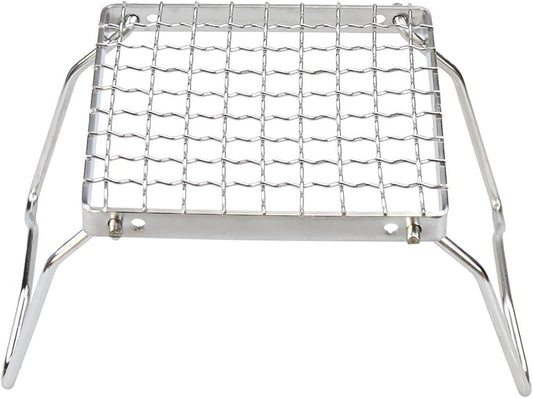 Folding Camping Grill - Stainless Steel 304 Cooking Grate with Folding Legs - Portable Charcoal and Cooking V1189-HB001CHJA00172