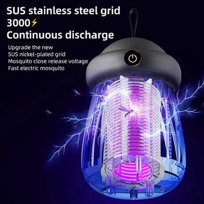 Bug Zapper with Jellyfish Design - USB Rechargeable - Portable for Camping and Outdoors - Effective against V1189-HB001CYTA00040