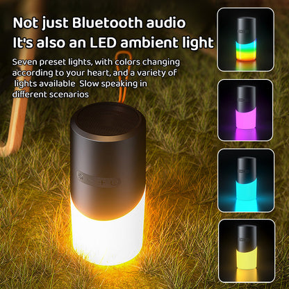 Bluetooth Speaker with LED Mood Lighting - 360 degrees Sound & Light V1189-HB001CYTC00051