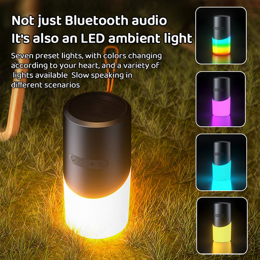 Bluetooth Speaker with LED Mood Lighting - 360 degrees Sound & Light V1189-HB001CYTC00051