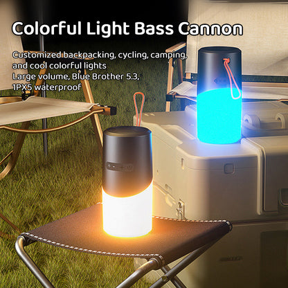 Bluetooth Speaker with LED Mood Lighting - 360 degrees Sound & Light V1189-HB001CYTC00051
