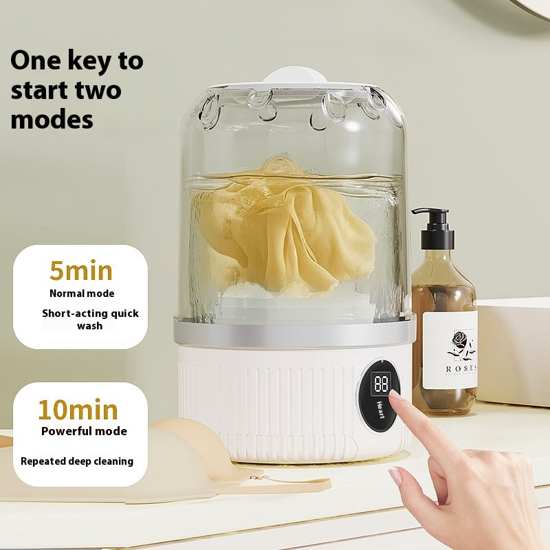 Portable Washing Machine - Cordless - Rechargeable - For Delicate Underwear - Compact V1189-HB001CYTC00060