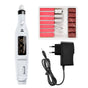 Professional Mini Electric Nail Drill - Nail File Set with 6 Attachments 1 Piece White V1189-HB001CYTC00078