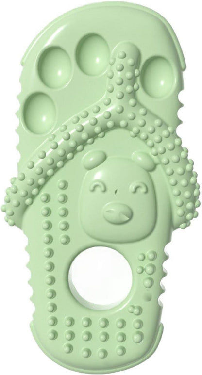 Dog Toothbrush-Chew Toy-Cleaning Teeth-Green+Pink V1189-HB001CYTR00001