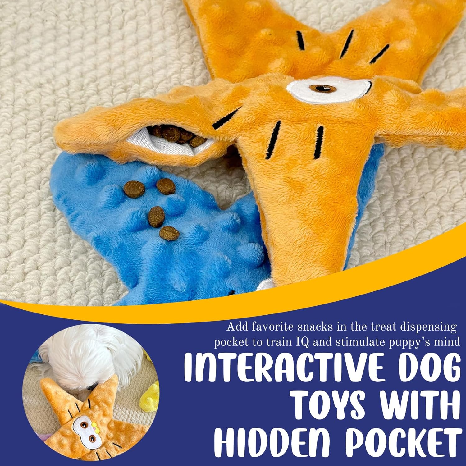 Unfilled dog toy - squeaky - small to medium dogs - 4 pcs V1189-HB001CYTR00002