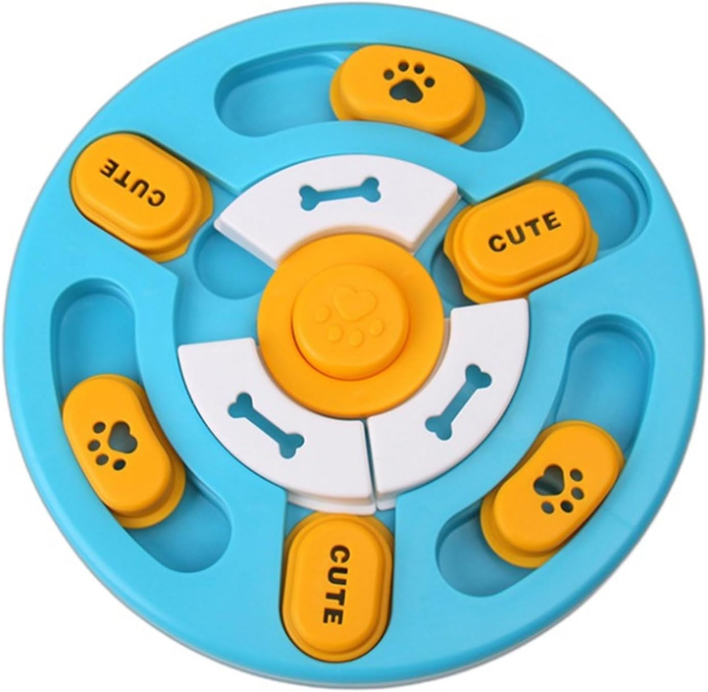 Dog Toys - Educational Toys - Treat Dispenser - Blue - 1pc V1189-HB001CYTR00004