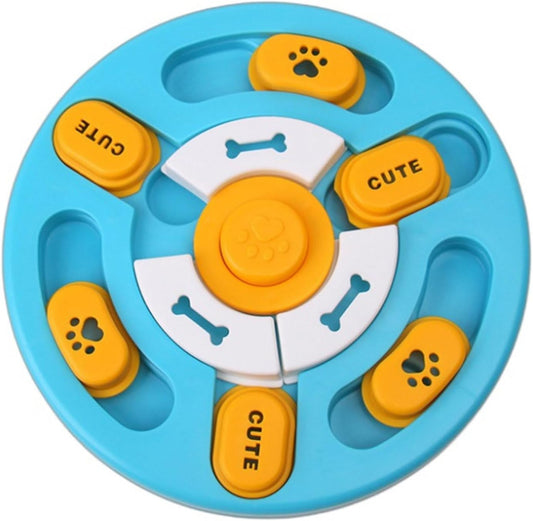 Dog Toys - Educational Toys - Treat Dispenser - Blue - 1pc V1189-HB001CYTR00004