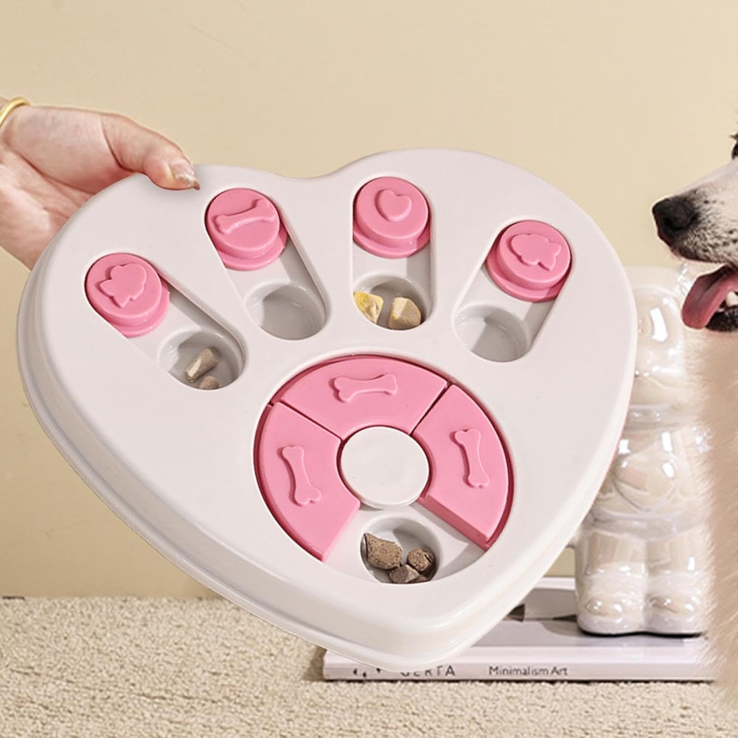 Dog Bowl - Slow Food Bowl - Educational Game - Interactive Toy - 1pc V1189-HB001CYTR00005