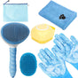 Bath Brush Set - Hair Care - Dog Supplies - 6 in 1 V1189-HB001CYTR00008