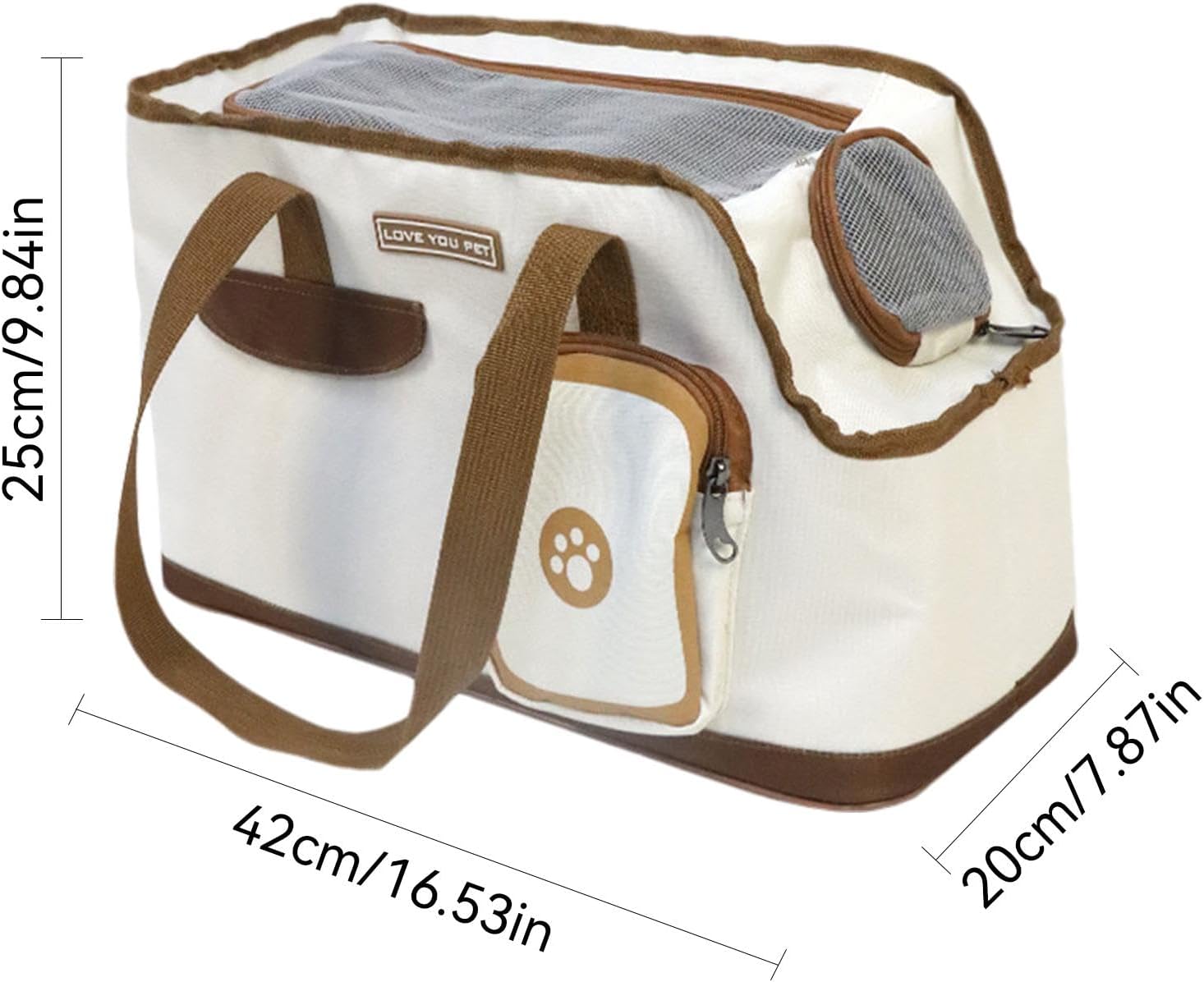 Cat Cage - Portable - For Pets up to 4.5 kg - Bread - 1 pc V1189-HB001CYTR00012
