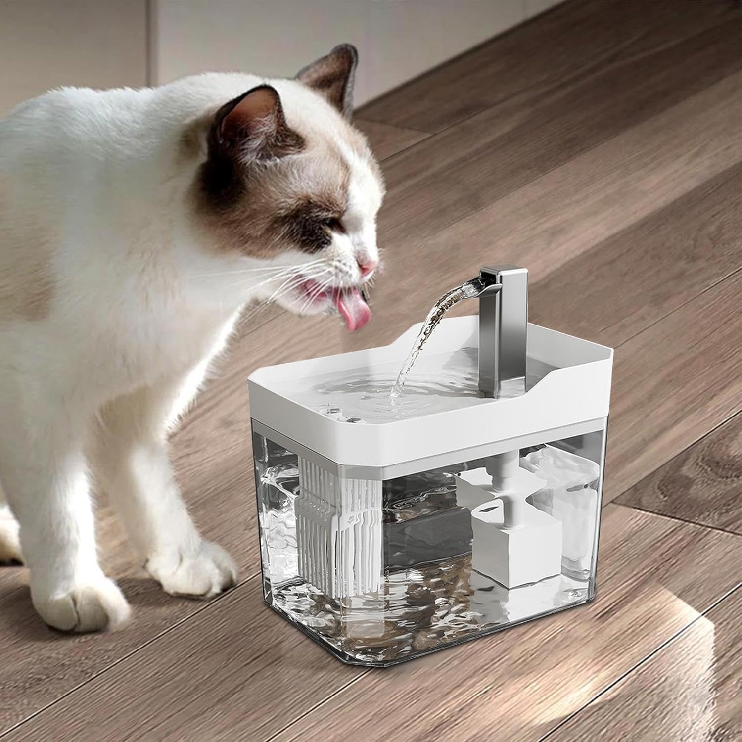Pet Drinking Fountain - Large Capacity - Removable - 1pc V1189-HB001CYTR00013