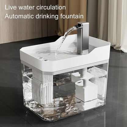 Pet Drinking Fountain - Large Capacity - Removable - 1pc V1189-HB001CYTR00013