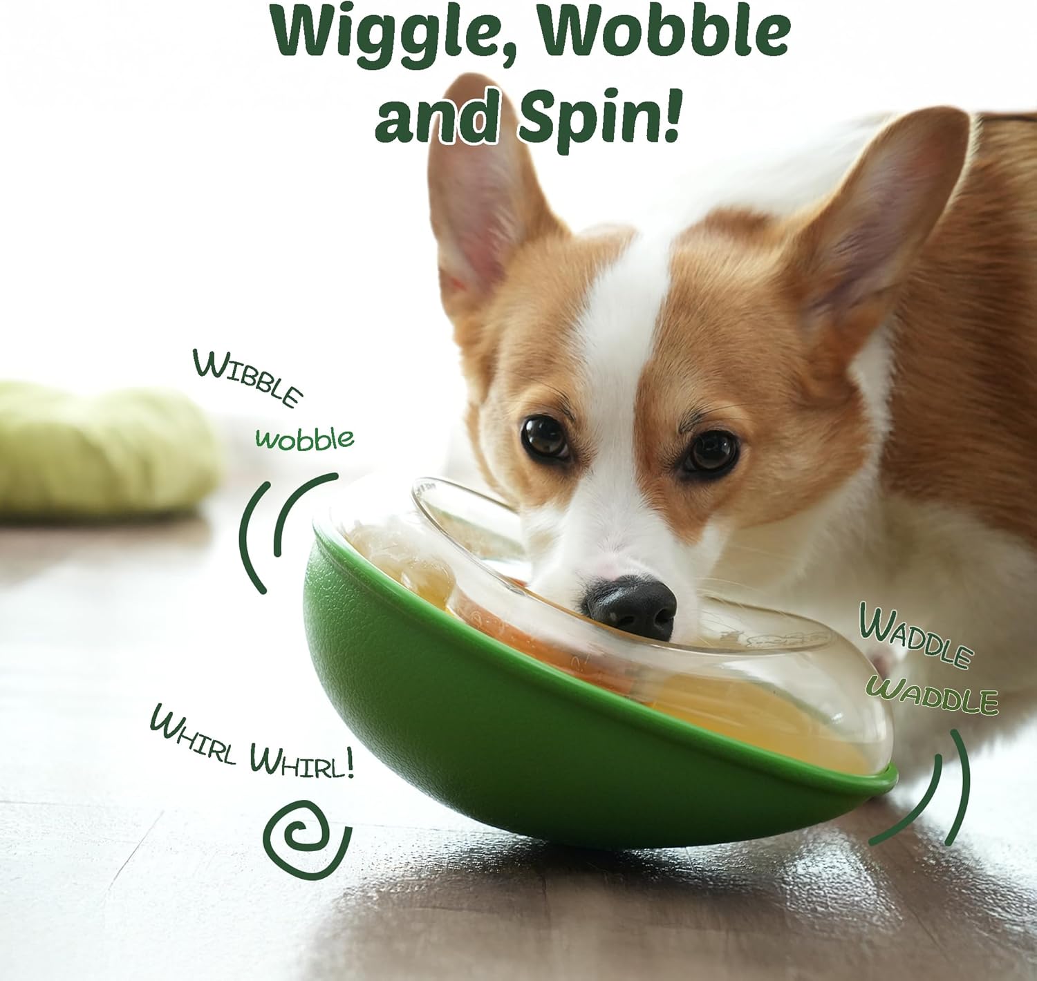 Dog Toy - Leak-Proof - Shake - Avocado - 1pc V1189-HB001CYTR00015