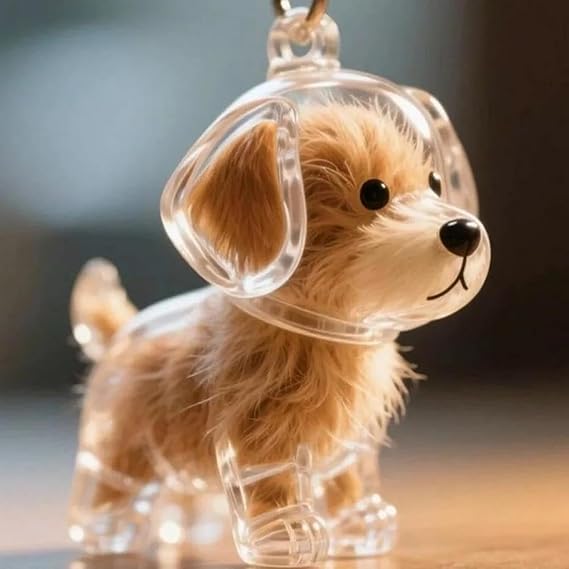 Keychain - Dog Hair Collection - Memory Capsule Pendant - DIY-1pc V1189-HB001CYTR00016