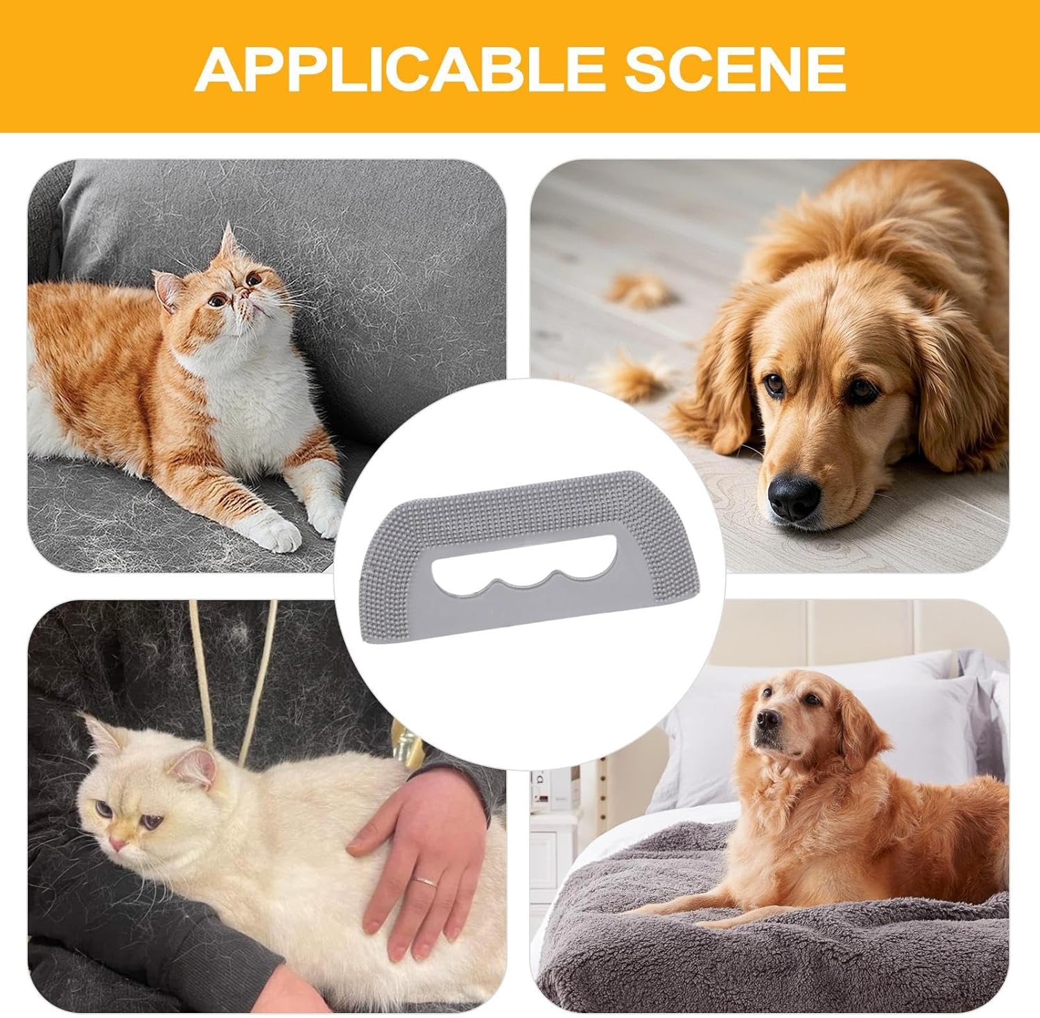 Pet Hair Remover - Mini - Carpet, Sofa, Bedding - 1 pc V1189-HB001CYTR00017