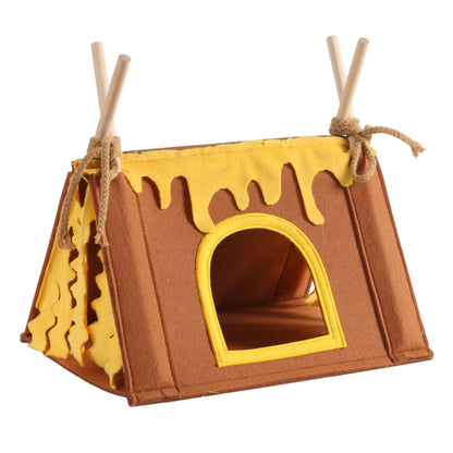 Guinea Pig Bed - Durable and Sturdy - Comfortable - Mini - Well Made - Brown - 1st V1189-HB001CYTR00020