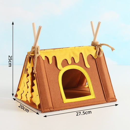 Guinea Pig Bed - Durable and Sturdy - Comfortable - Mini - Well Made - Brown - 1st V1189-HB001CYTR00020