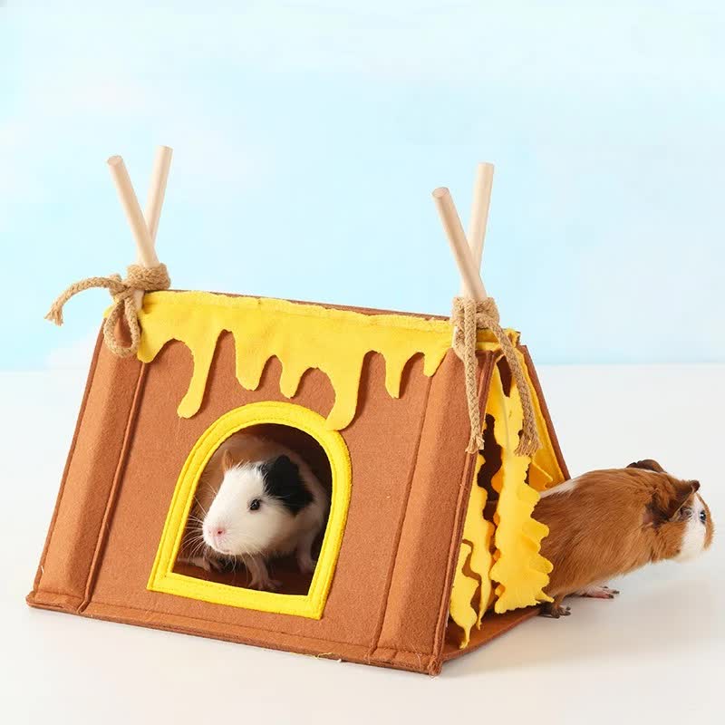 Guinea Pig Bed - Durable and Sturdy - Comfortable - Mini - Well Made - Brown - 1st V1189-HB001CYTR00020