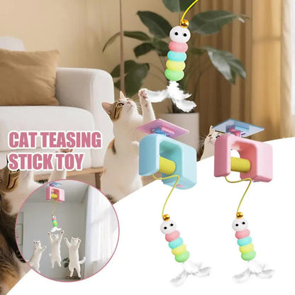 Cat Toys - Hanging - Spring-Loaded and Automatic - Blue - 1pc V1189-HB001CYTR00022