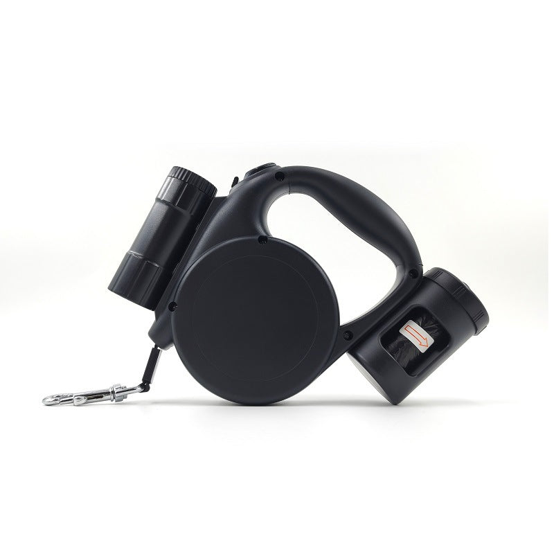 Retractable Dog Leash - Storage Box - 4.5 m - Illuminated - Black - 1 pc V1189-HB001CYTR00024