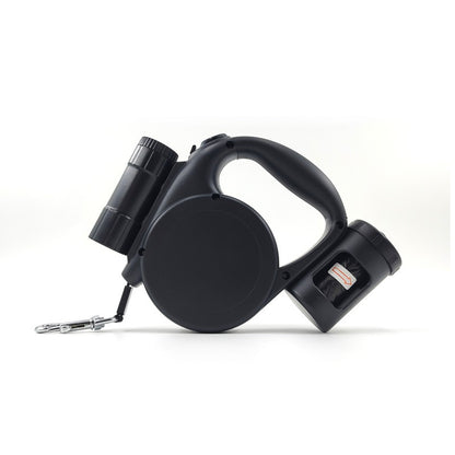 Retractable Dog Leash - Storage Box - 4.5 m - Illuminated - Black - 1 pc V1189-HB001CYTR00024