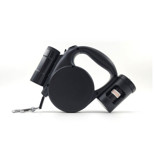 Retractable Dog Leash - Storage Box - 4.5 m - Illuminated - Black - 1 pc V1189-HB001CYTR00024