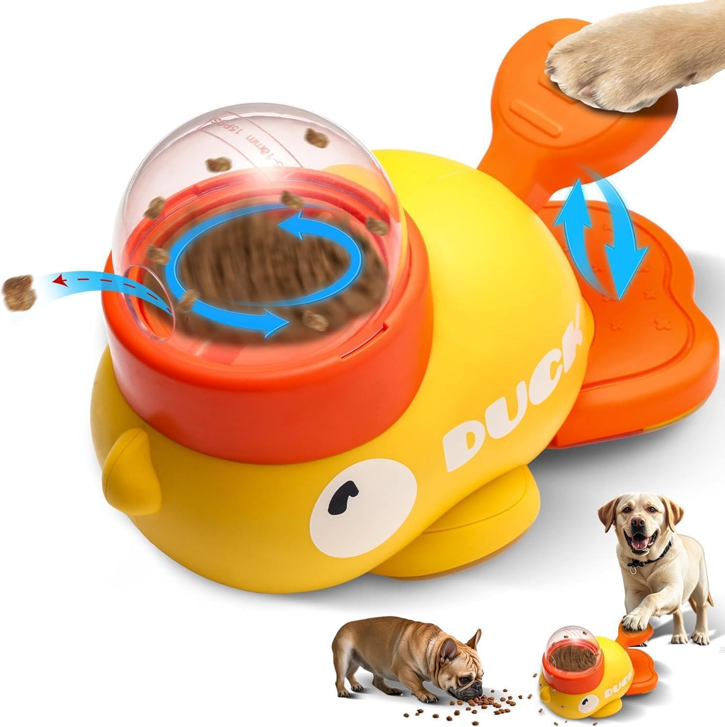 Pet Feeder - Toy - Automatic - Yellow Duck - 1st V1189-HB001CYTR00026