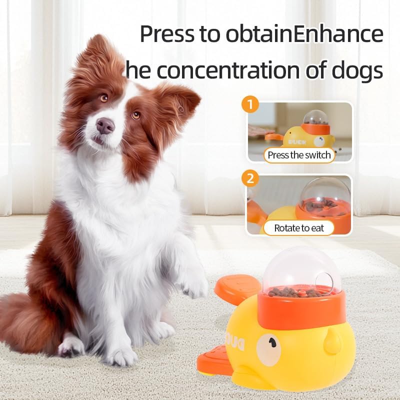 Pet Feeder - Toy - Automatic - Yellow Duck - 1st V1189-HB001CYTR00026