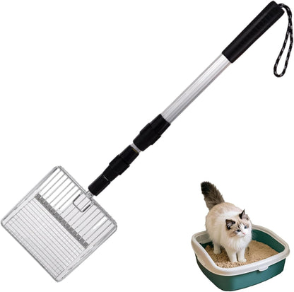 Cat Litter Scoop - Retractable - Metal - Portable - Multifunctional - 1st V1189-HB001CYTR00028