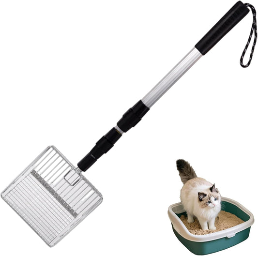 Cat Litter Scoop - Retractable - Metal - Portable - Multifunctional - 1st V1189-HB001CYTR00028