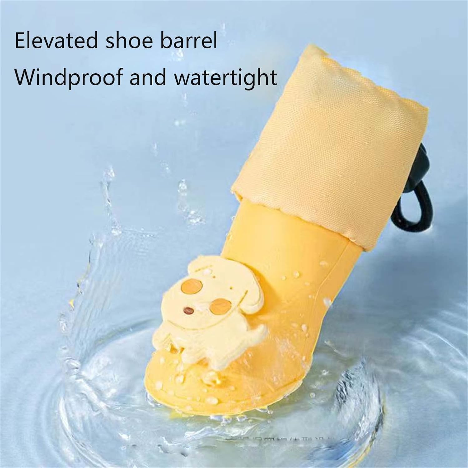 Dog Boots - Waterproof - Small and Medium Dogs - Yellow - Medium - 4 pcs V1189-HB001CYTR00031