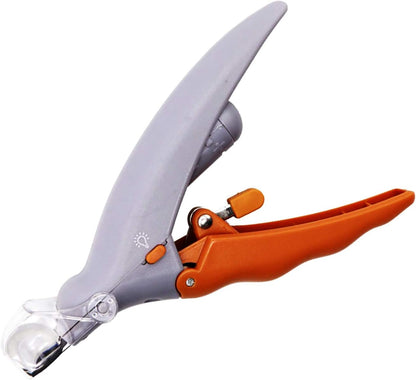 Pet Nail Clippers with LED Light - Cleaning - Orange - 1pc V1189-HB001CYTR00033