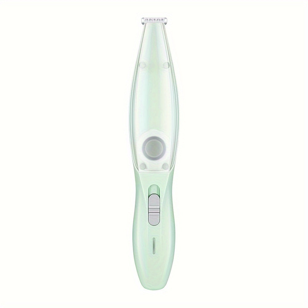 Small Animal Hair Trimmer-Hair Suction Cup-Rechargeable-Quiet-Green-1st V1189-HB001CYTR00034