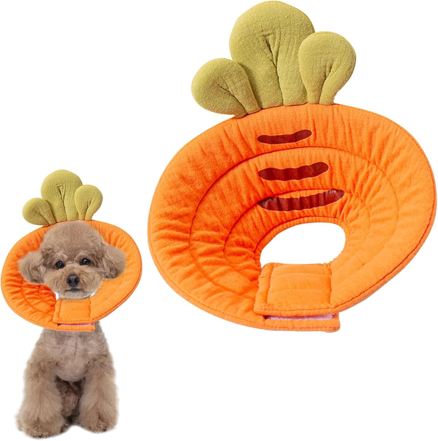 Pet Cone Collar - Soft - Prevents Licking and Biting - Carrot - Small - 1st V1189-HB001CYTR00035