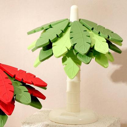 Silicone Coasters - Anti-Scald and Non-Slip - Set of 4 Tree-Shaped Holders with Phone Holder - Green V1189-HB001HWG000001