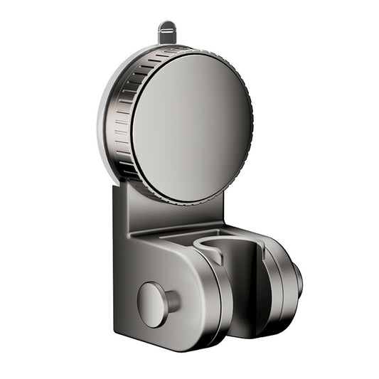 Shower Head Holder - Punch-Free - Strong Self-Adhesive - Hand Shower Tray - Gray - With Hook - 1 Pack V1189-HB001HWH000001