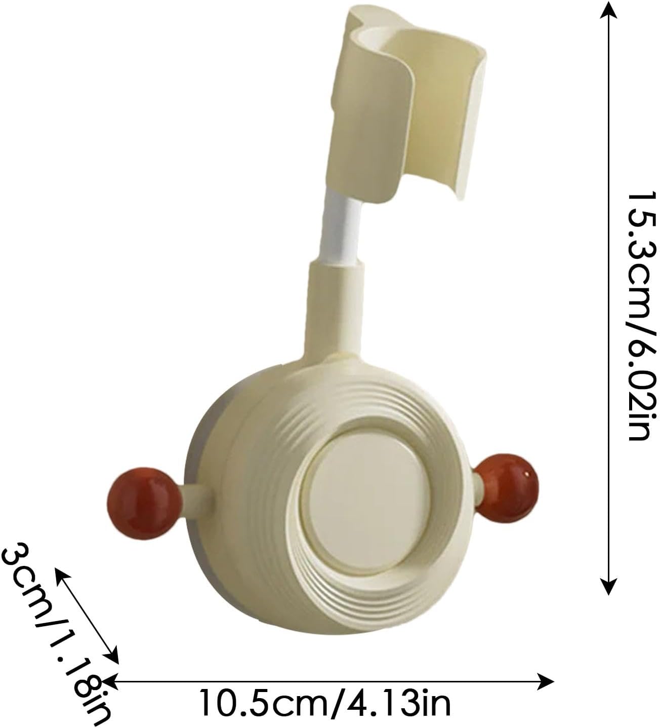 Shower head holder - Shower head holder with suction cup - Wall mounting, adjustable - with suction cup - No V1189-HB001HWH000005