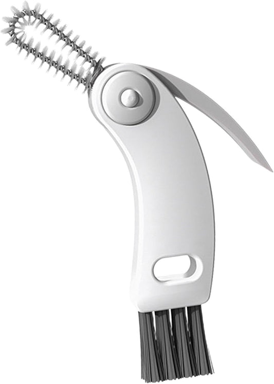 Bottle brush - bottle brush - cleaning brush - 3-in-1 cup lid brush - crevice groove cleaning - 1 pack V1189-HB001HWH000012