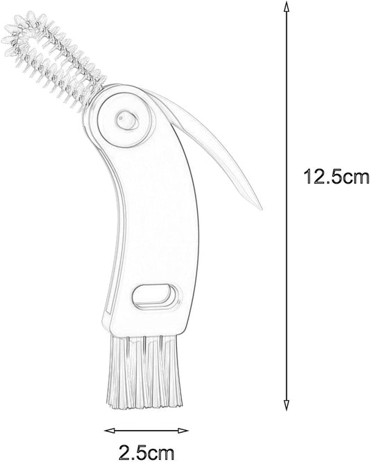 Bottle brush - bottle brush - cleaning brush - 3-in-1 cup lid brush - crevice groove cleaning - 1 pack V1189-HB001HWH000012