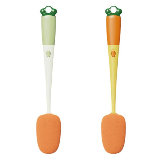 Bottle brush, bottle brush, cleaning brush, 3-in-1 cleaning brush, sponge brush, crevice brush head, soft V1189-HB001HWH000014