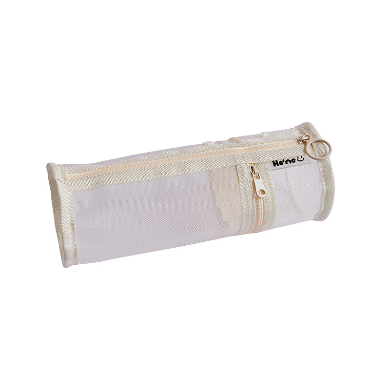 Pencil Case Pen Holder Transparent Large Capacity Off White 1 Piece V1189-HB001HWI000001