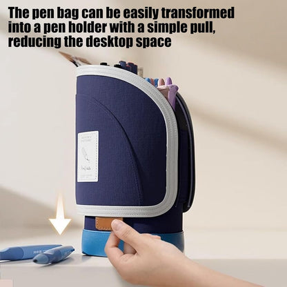 Telescopic Pen Holder - Large Capacity - Dark Blue - 1 Pack V1189-HB001HWI000002