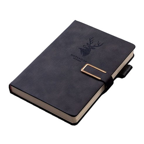 Notebook - 3D Magnetic Closure - Thick Paper - Black Deer - 1 Pack V1189-HB001HWI000007