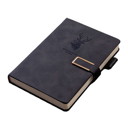 Notebook - 3D Magnetic Closure - Thick Paper - Black Deer - 1 Pack V1189-HB001HWI000007