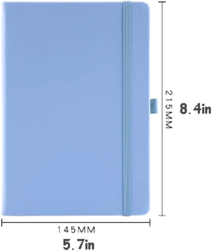 Notebook - Hardcover - Thick paper - Light blue - 1 pack V1189-HB001HWI000008